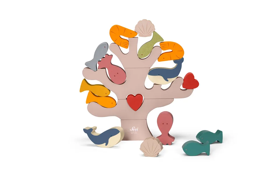 trudi-sevi-balance-corallo-20-pz-gioco-equilibrio-mare image 1