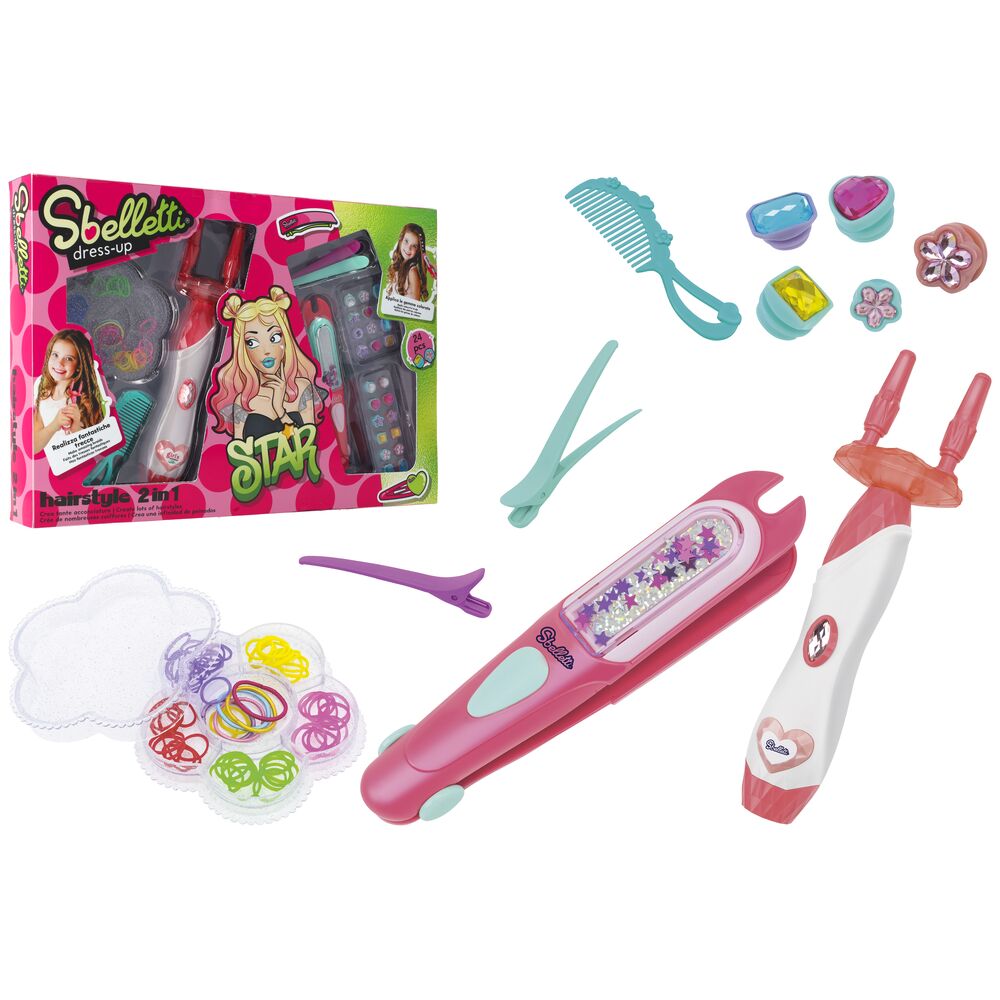 globo-giocattoli-2-in-1-hair-style-crea-trecce-e-applica-gioielli image 1