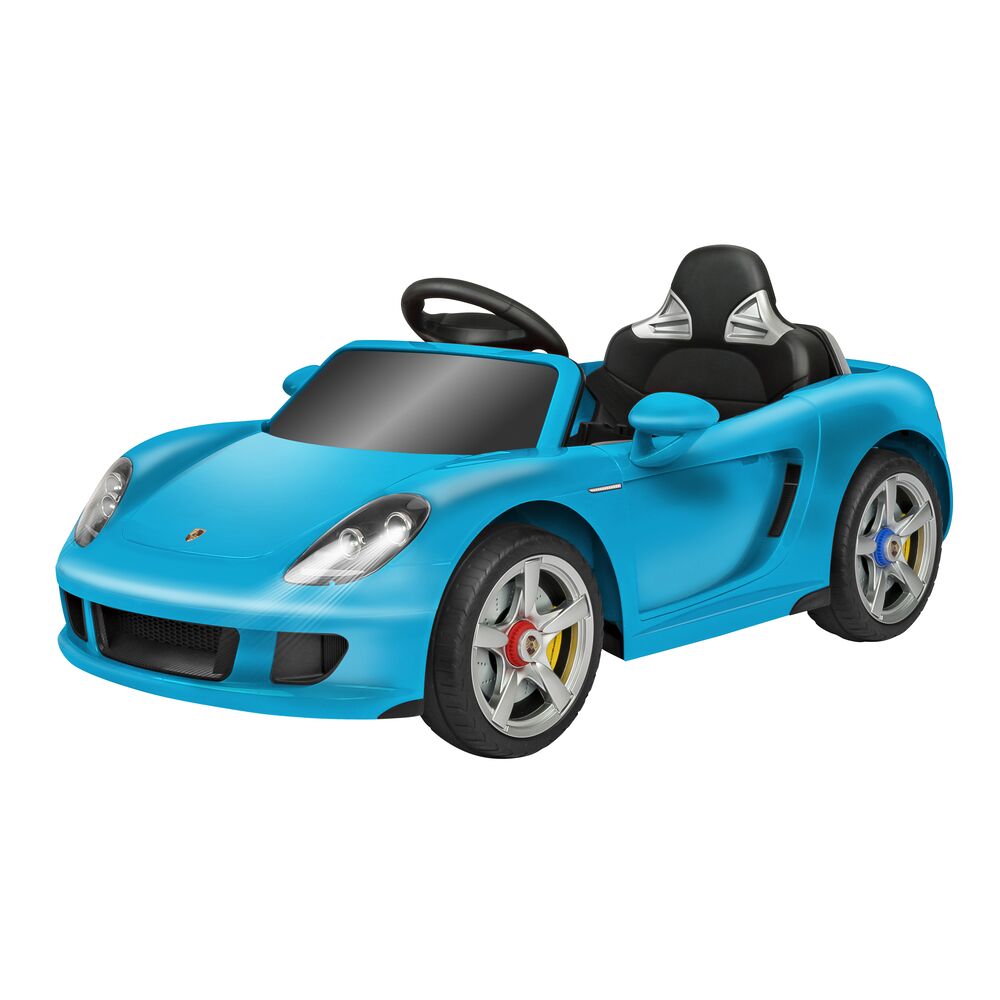 globo-giocattoli-porsche-carrera-gt-12v-azzurra-con-batteria-al-litio-radiocoman image 1