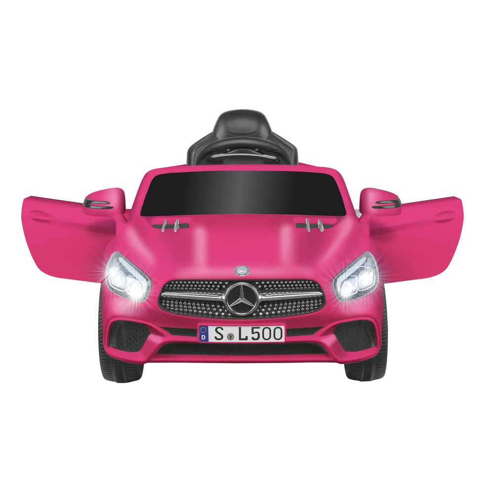 globo-giocattoli-mercedes-sl500-12v-batteria-litio-radiocomandata-rosa image 2