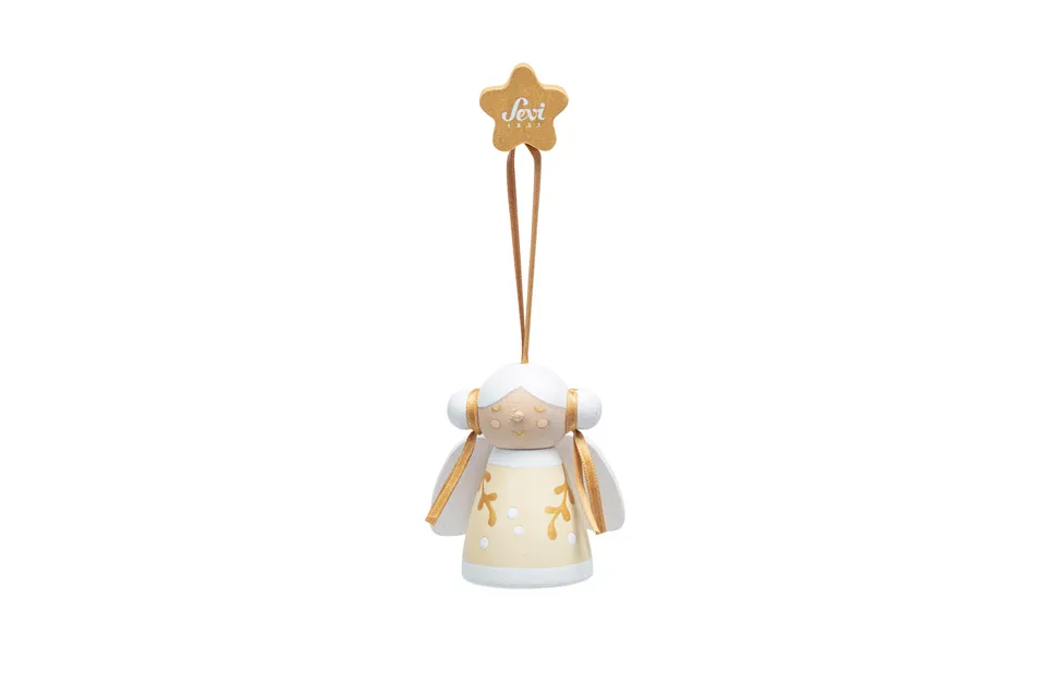 trudi-angioletto-lei-bianco-peluche-natalizio-da-collezione image 1