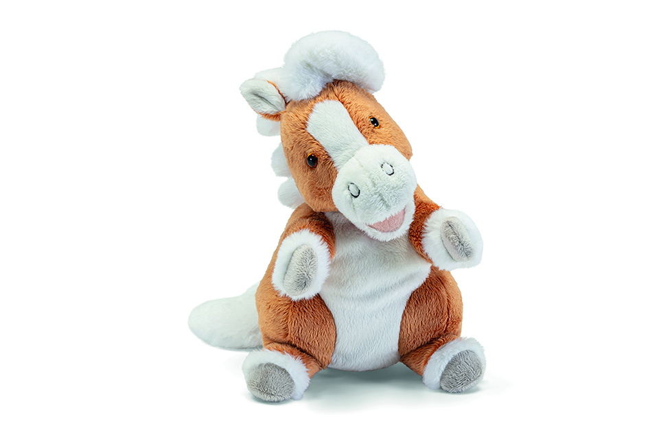 trudi-marionetta-peluche-cavallo-con-bocca-e-zampe-mobili image 1